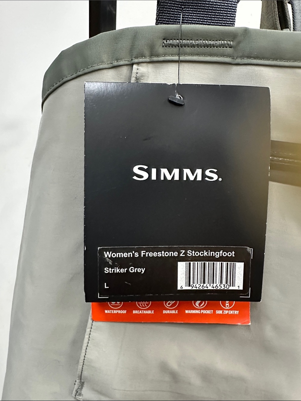 Simms Two-Tone Women’s Waders in Olive and Stone - Picture 2 of 8